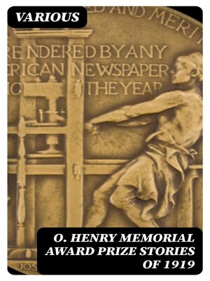 cover image of O. Henry Memorial Award Prize Stories of 1919